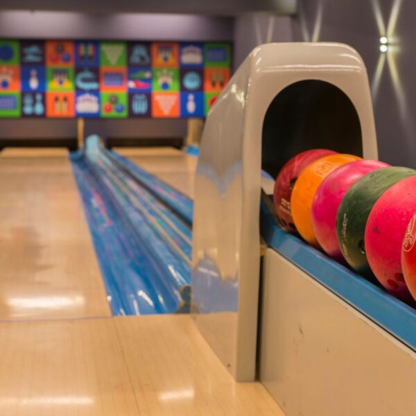Bowling lanes at the hotel in Anykščiai