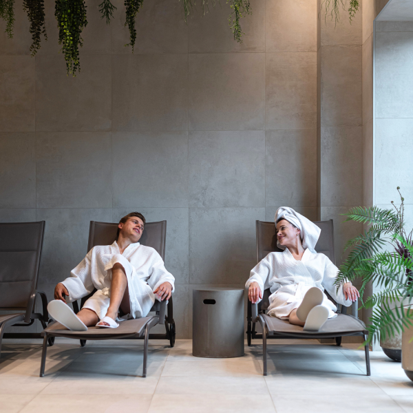 Guests relaxing in the SPA lounge